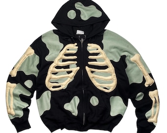 Akimbo Club “NY Noodle” New York Zip up Sweater Hoodie - Etsy UK