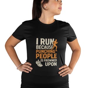 Funny Runner Shirt, Running Motivation Humor Cotton Tee,  Running Gift, Gym Humor Shirt, Fitness Apparel, Casual
