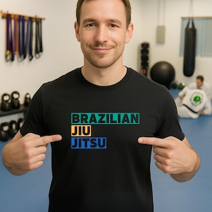 Brazilian Jiu-Jitsu T-Shirt, BJJ Shirt for Martial Arts Lovers, Activewear for Sports, Gift for Jiu-Jitsu Practitioners, Gift for Friend