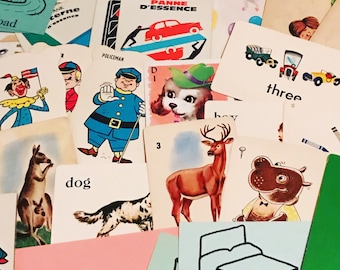 20 stuks Vintage Kinderkaarten Diverse Flitsgeluiden Foto voor School Efemere Junk Journals Plakboek Versieringen Kwekerij