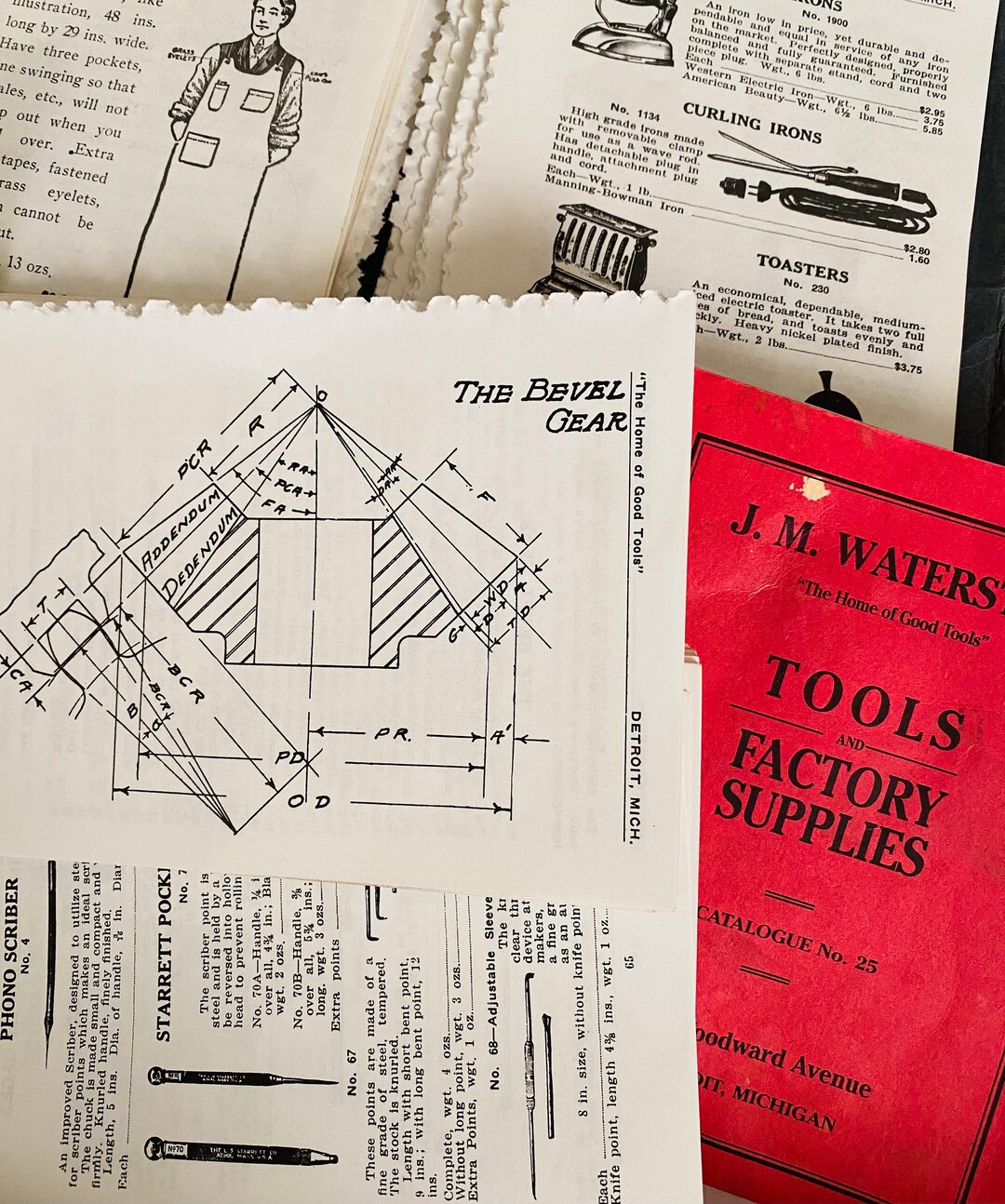 Vintage JM Waterston Tools and Factory Supplies Detroit Michigan