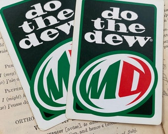 Vintage Mountain Dew Playing Cards Set of 2 Single Cards