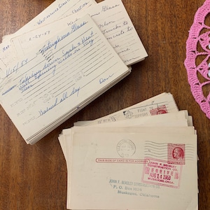 25 1950 Budownictwo Karty indeksowe Czas Płaca Godziny pracy Dziennik śmieci Pamiętnik Album ze zdjęciami Papier zabytkowy Ephemera Technika mieszana Kolaż Listy