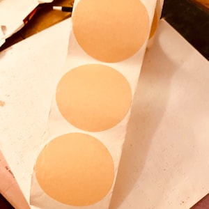 巨大ヴィンテージ古びたマスキングテープ サークル 5個セット アーティストペーパー ミックスメディア コラージュ プロジェクト クラフト エフェメラ ジャンクジャーナル ラベル タグ 和紙