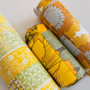 Vintage Olive Gelb Orange Floral Wallpaper 8 Stück für Craft Junk Journals Geschenkanhänger Scrapbook Ephemera Verzierungen Trim Clusters Taschen