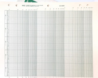 green grid paper etsy
