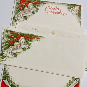 Lindos sinos de prata, papelaria de Natal, cartas e envelopes para diário de correspondência, diário, álbum de recortes