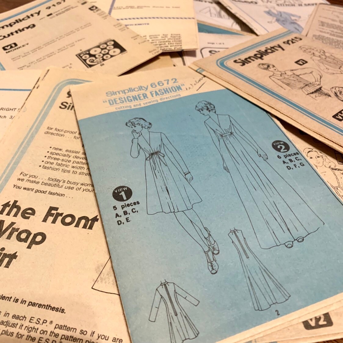 Vintage Sewing Pattern Instructions Simplicity Butterick Fashion Home ...