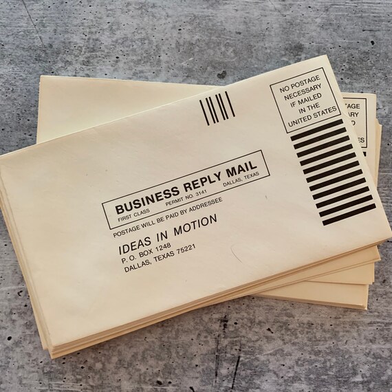 Vintage Business Reply Envelopes Snail Mail Pen Pal Usps Etsy Vintage Business Reply Envelopes Snail Mail Pen Pal Usps Etsy