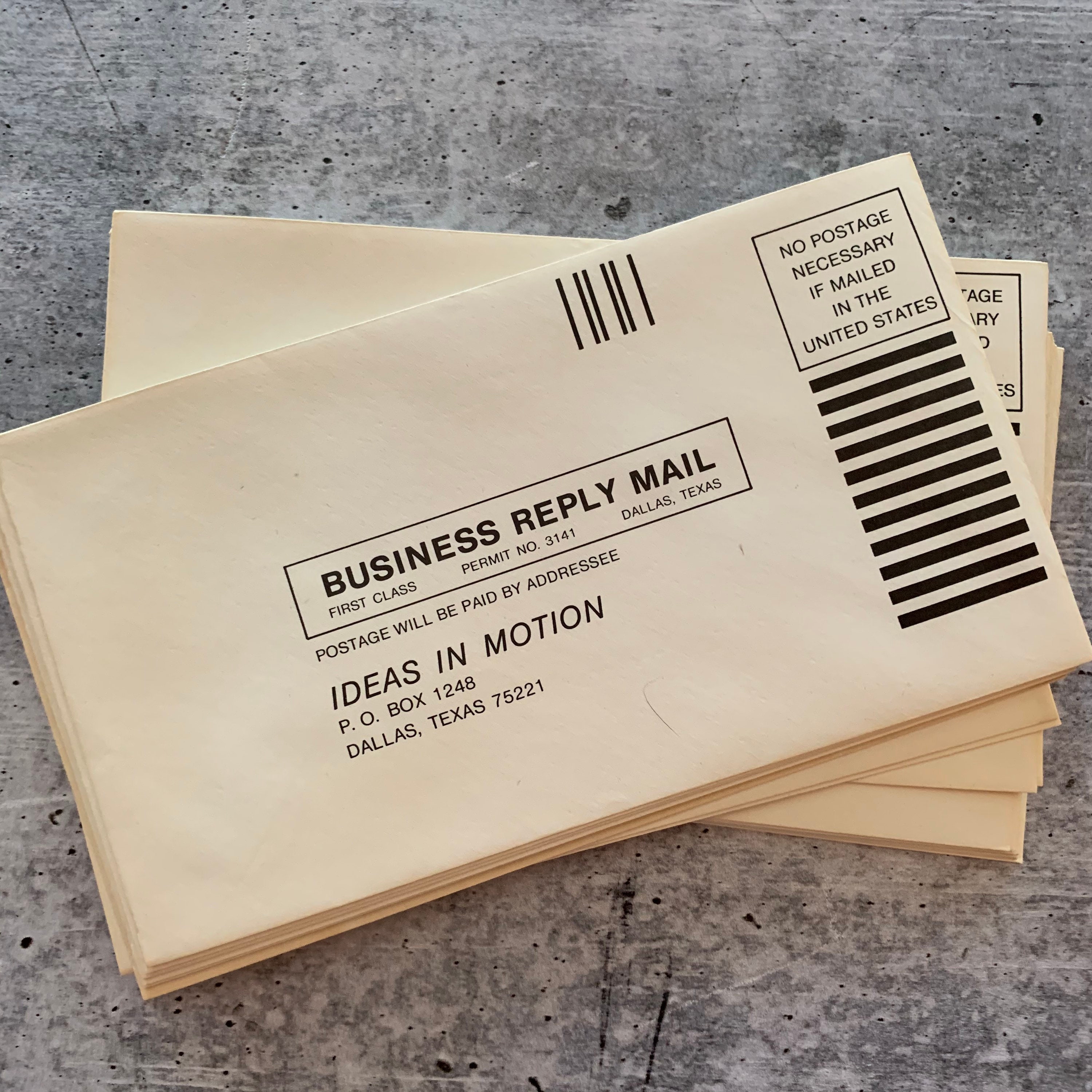 Vintage Business Reply Envelopes Snail Mail Pen Pal Usps Etsy