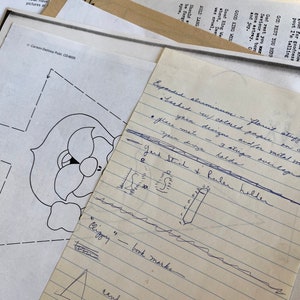 Progetti per insegnanti vintage Lucky Dip, artigianato e modelli per le feste, pagine di diario di scarto, copie di effimeri di carta per libri fatti a mano, regalo nostalgico