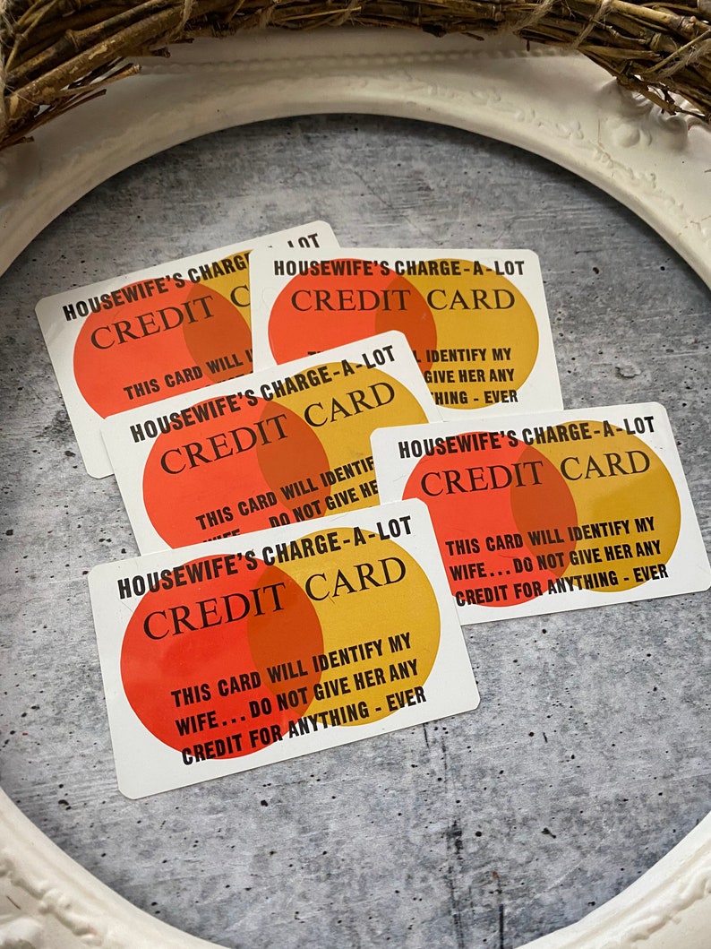 Funny Fake Mastercard Vintage Gag Gift Card for the Charge Etsy