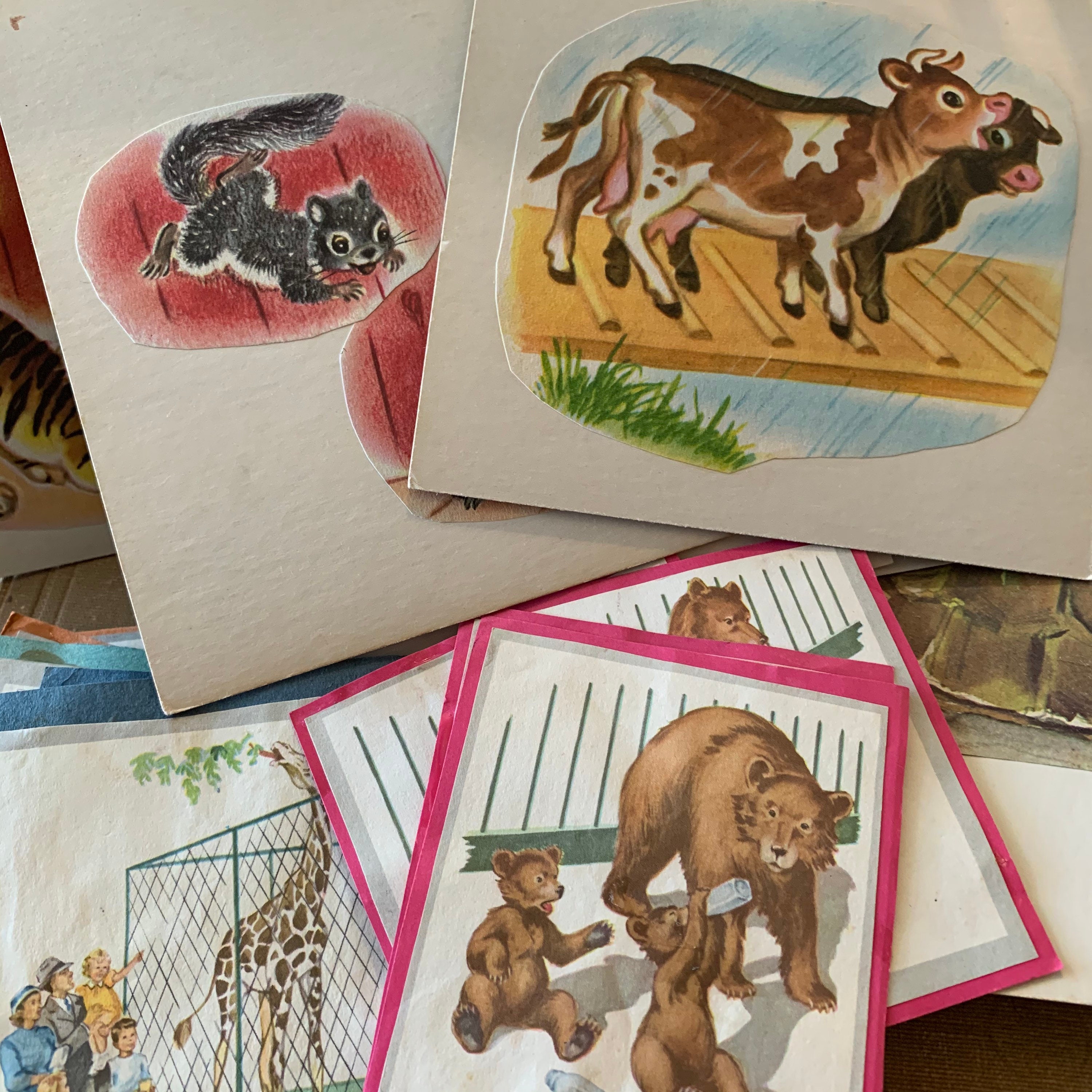 Hand Made Flash Card Example A Sweet Assortment of Vintage Handmade Flash Cards for Elementary ...