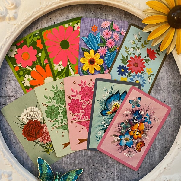 Spring Fever, Allergies, Pretty Flowers, or Vintage Playing Cards Your Call!