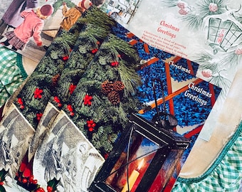 Vintage Paper Mid-Century Ideals Christmas Mailer Magazine Stories Ephemera  Photos Poetry Ideas for Holiday Gifts December Junk Journal