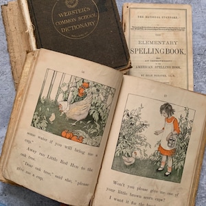 20 Pages Antique Pages from Dictionaries and Readers Assorted Ephemera Junk Journal for Artist Collage Printing Framing Art Vintage Paper