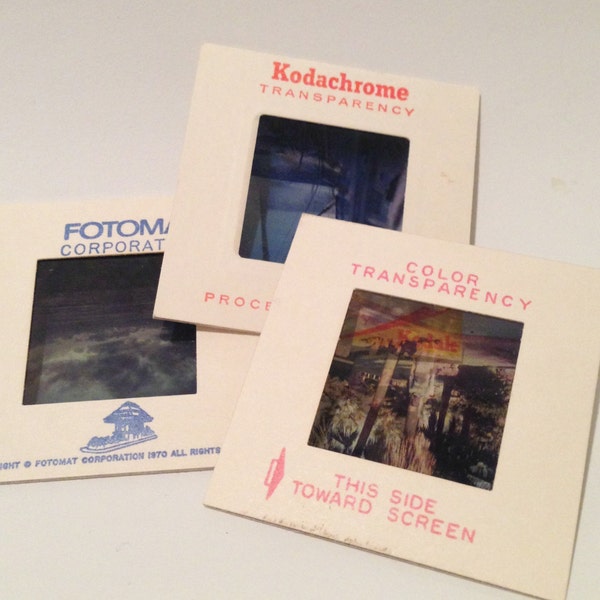 1950s-70s Kodachrome Fotomat Slides Old Pictures Vintage Photos Negatives Frames Shaker Embellishment Junk Journal Pocket