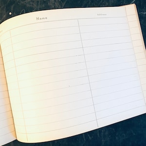 Vintage Gastenboek Bruiloft Bezoekers Verhuur AirB&B Vakantie Dagboekpagina's Set van 6 Witboek Efemere Geschenken Lijst Adres Telefoon Ongewenste Journal