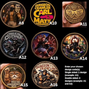 Dungeon Crawler Carl Challenge Coin, Princess Donut Coin, New Achievement Collectible, Fantasy RPG Fan Gift, Premium Metal Coin image 4