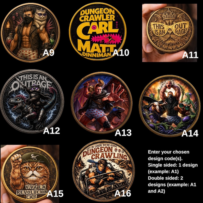 Dungeon Crawler Carl Challenge Coin, Princess Donut Coin, New Achievement Collectible, Fantasy RPG Fan Gift, Premium Metal Coin image 4