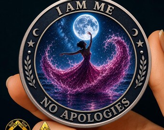 Personalized Sobriety Coin, Lotus Recovery Coin, AA  NA Medallion, Sobriety Anniversary Gift, Custom Name and Sobriety Date