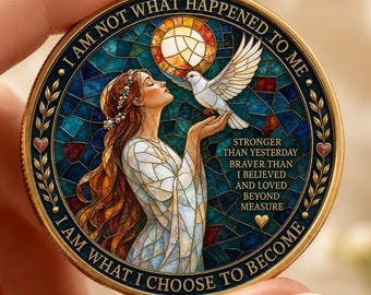 Personalized Sobriety Coin, Lotus Recovery Coin, AA  NA Medallion, Sobriety Anniversary Gift, Custom Name and Sobriety Date