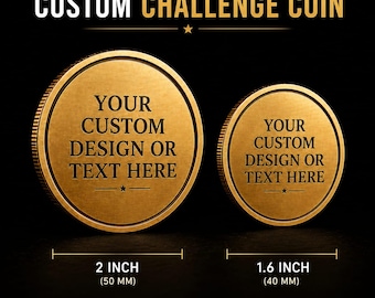 Custom Challenge Coin: Personalized Coin Gift, Custom Photo Coin, Military Keepsake Coin