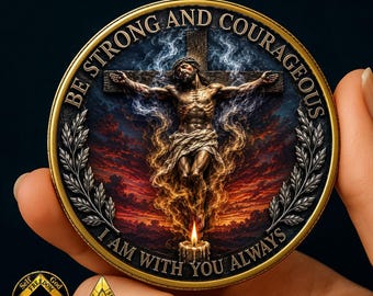 Sobriety Coin, AA Coin, Christian Recovery Challenge Coin, Jesus Sobriety Gift, Serenity Prayer AA Medallion, Personalized Sober Coin