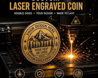 Custom Laser Coin: America 250th USA Anniversary Personalized Coin