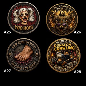 Dungeon Crawler Carl Challenge Coin, Princess Donut Coin, New Achievement Collectible, Fantasy RPG Fan Gift, Premium Metal Coin image 6
