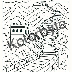 World Wonders Coloring Pages