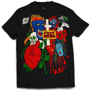 Ozzy Osbourne T-Shirt — Bark at the Moon Tour Tee – 80s Metal Rock Graphic Shirt