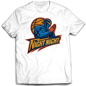 Night Night Basketball Tee – Golden State Warriors Steph Curry Inspired Graphic Shirt