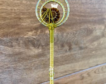 Ammonite Crystal Wand