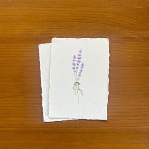 Cartão de felicitações de lavanda