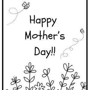 Biglietto d'auguri per la Festa della Mamma, facile da stampare e da fare da soli. Perfetto per i bambini, da realizzare per la mamma o per altri adulti importanti, come zia, matrigna o nonna.