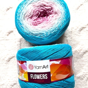 YarnArt Flowers Gradient Yarn Cake – 250g Cotton Acrylic Blend