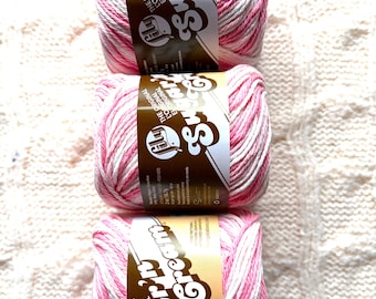 Lily Sugar 'n Cream Cotton Yarn - 3 Skeins, Worsted Weight