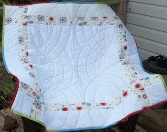 Modern Baby Quilt, Lap Quilt