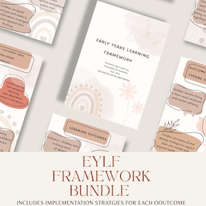 EYLF Outcome Poster + Ideen zur Umsetzung | Frühkindliches Programmier-Tool | Boho Ästhetik | Druckbares PDF