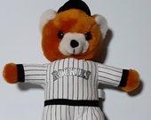 Colorado Rockies bear plush, Steven Smith Sports Enterprises, Denver baseball fan, Fathers Day gift, man cave decor