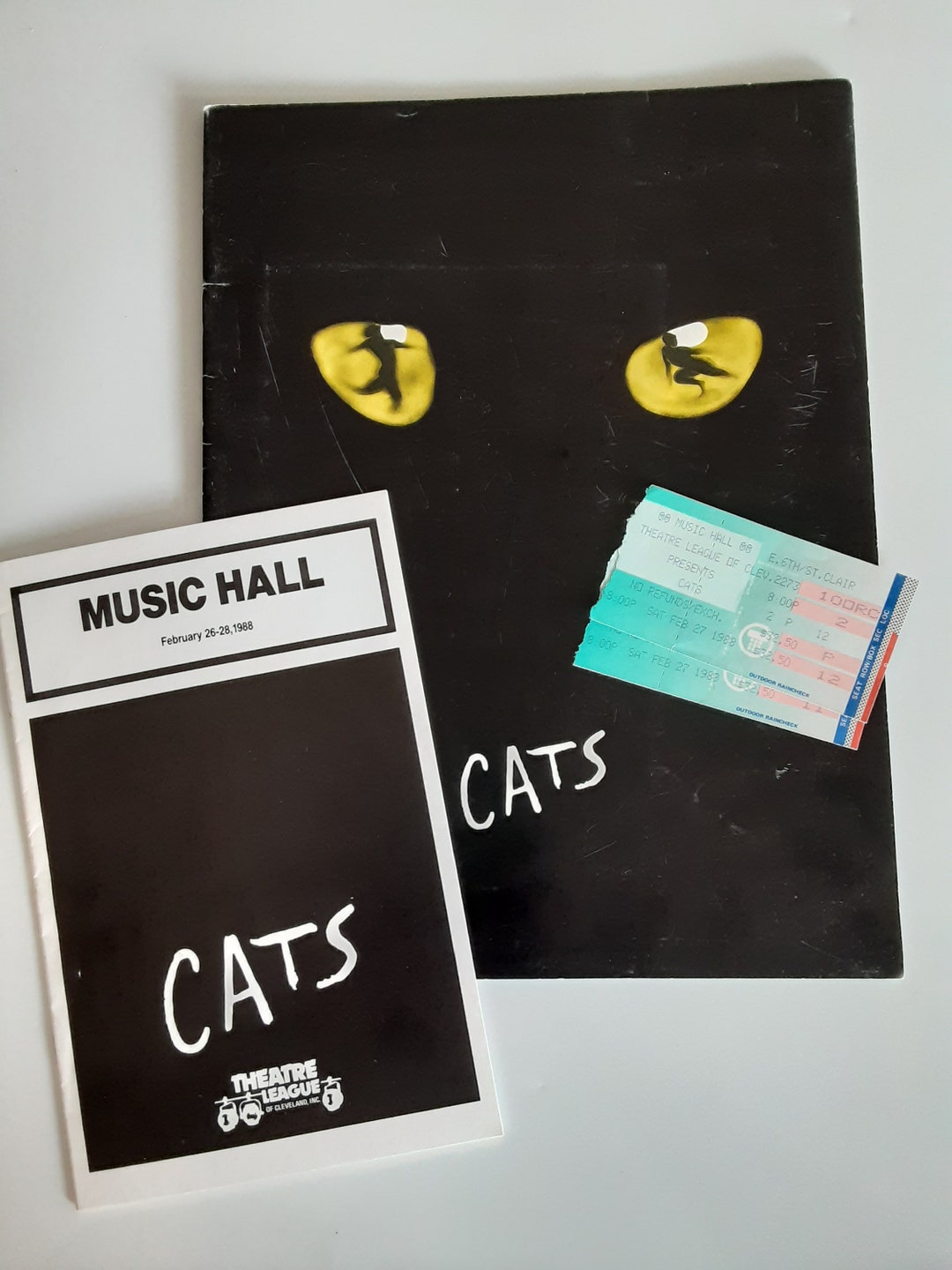 CATS, Broadway Musical Program Performance 1988 Cleveland OH, Vintage ...