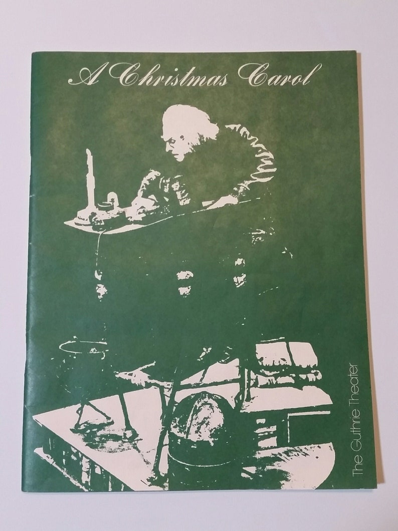 Guthrie Theater Christmas Carol Program Charles Dickens Etsy