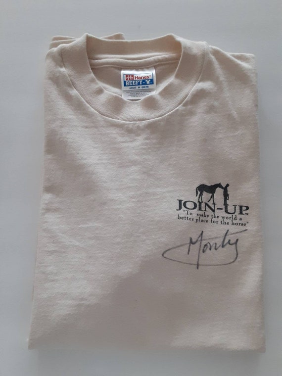 Monty Roberts autographed tee, vintage Join Up shi