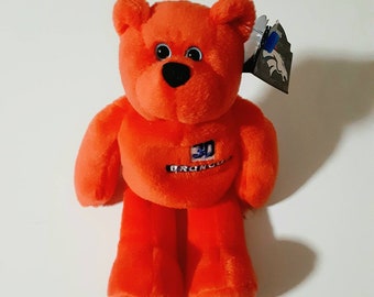 Broncos Terrell Davis vintage plush bear, 1998 Limited Treasures, Denver Colorado sports memorabilia