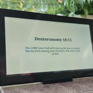 VerseClock by Testament Time - The Original Inspirational Bible Verse Clock Display