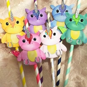 Magical Unicorn Paper Straws - Set of Six