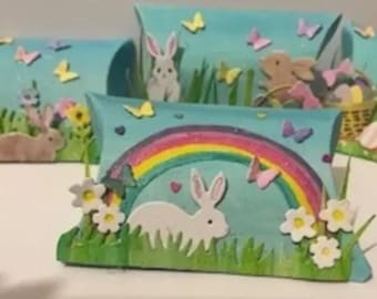 Scatole colorate per cuscini pasquali - Set da 8/4/Singolo