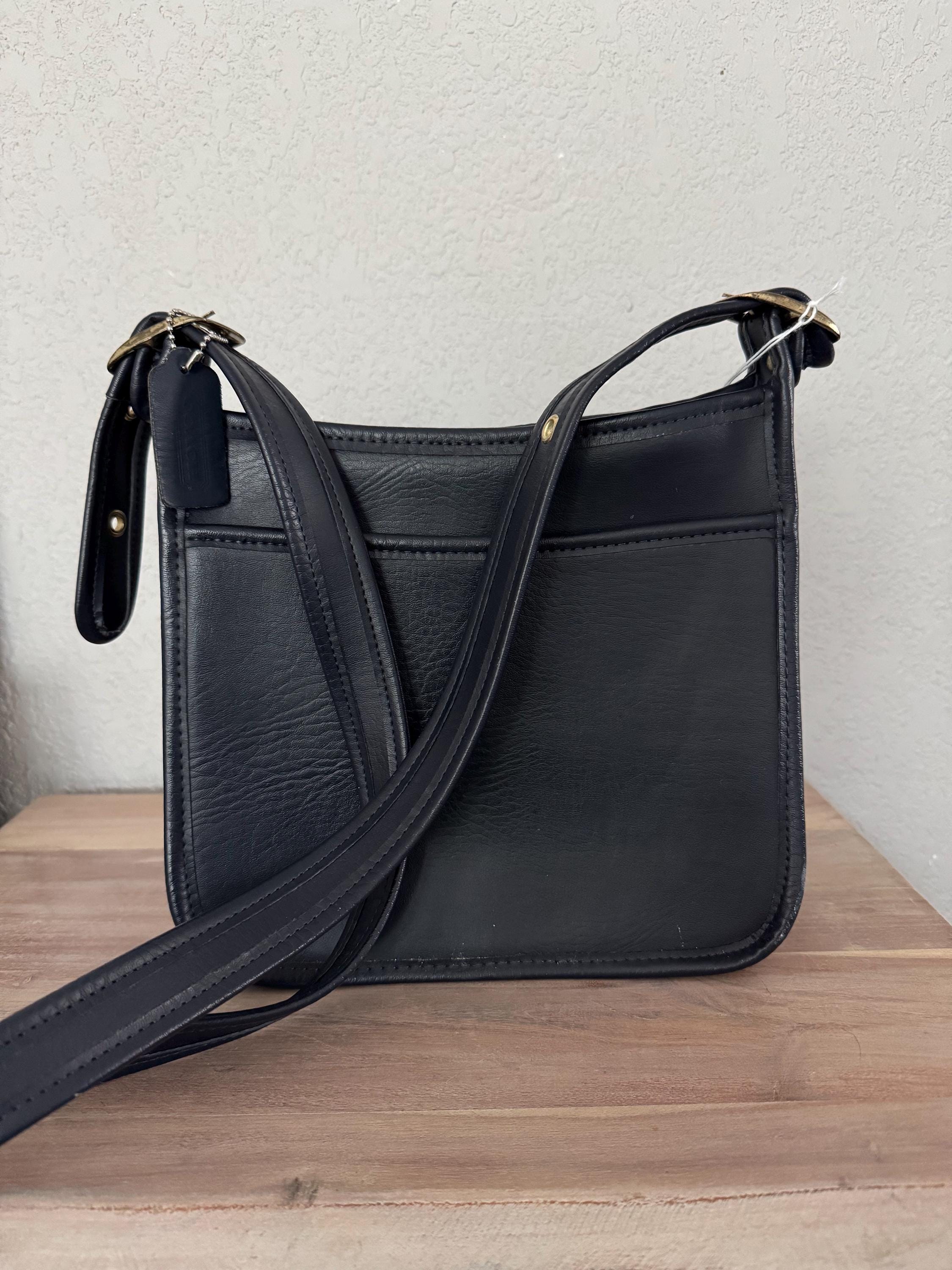 バッグ COACH old coach shoulder bag navy black Vintage Coach Navy Blue Bags - Etsy Canada