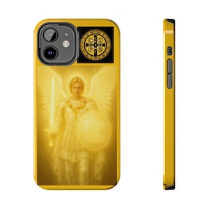 St. Michael the Archangel Phone Case: Catholic Tough iPhone & Samsung Cover, Christian Saint Protector, Religious Gift for Men and Women